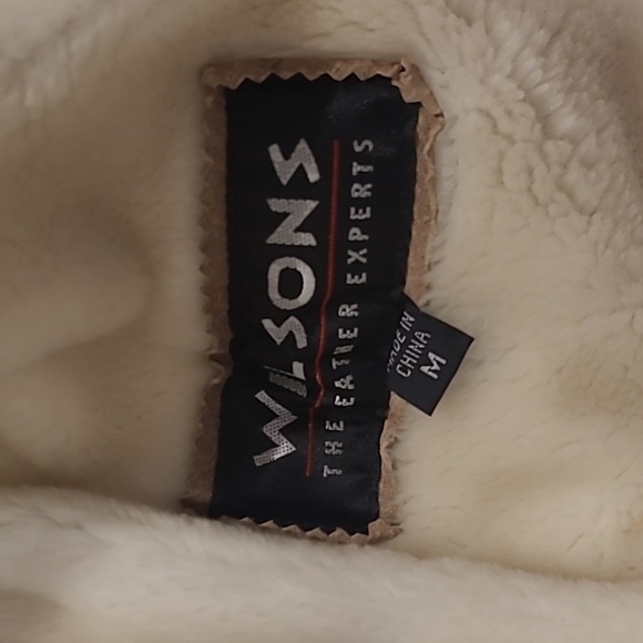 WILSONS LEATHER TAN SUEDE FAUX FUR LINED COAT WITH TOGGLE BUTTONS - Picture 8 of 11